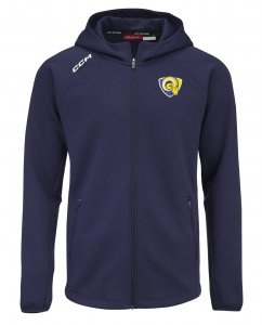 Mikina CCM Locker Full Zip Berani Zlín SR tmavě modrá