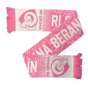 Pletená HD šála Berani Zlín Team 25 růžová