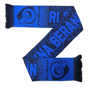 Pletená HD šála Berani Zlín bicolor modrá